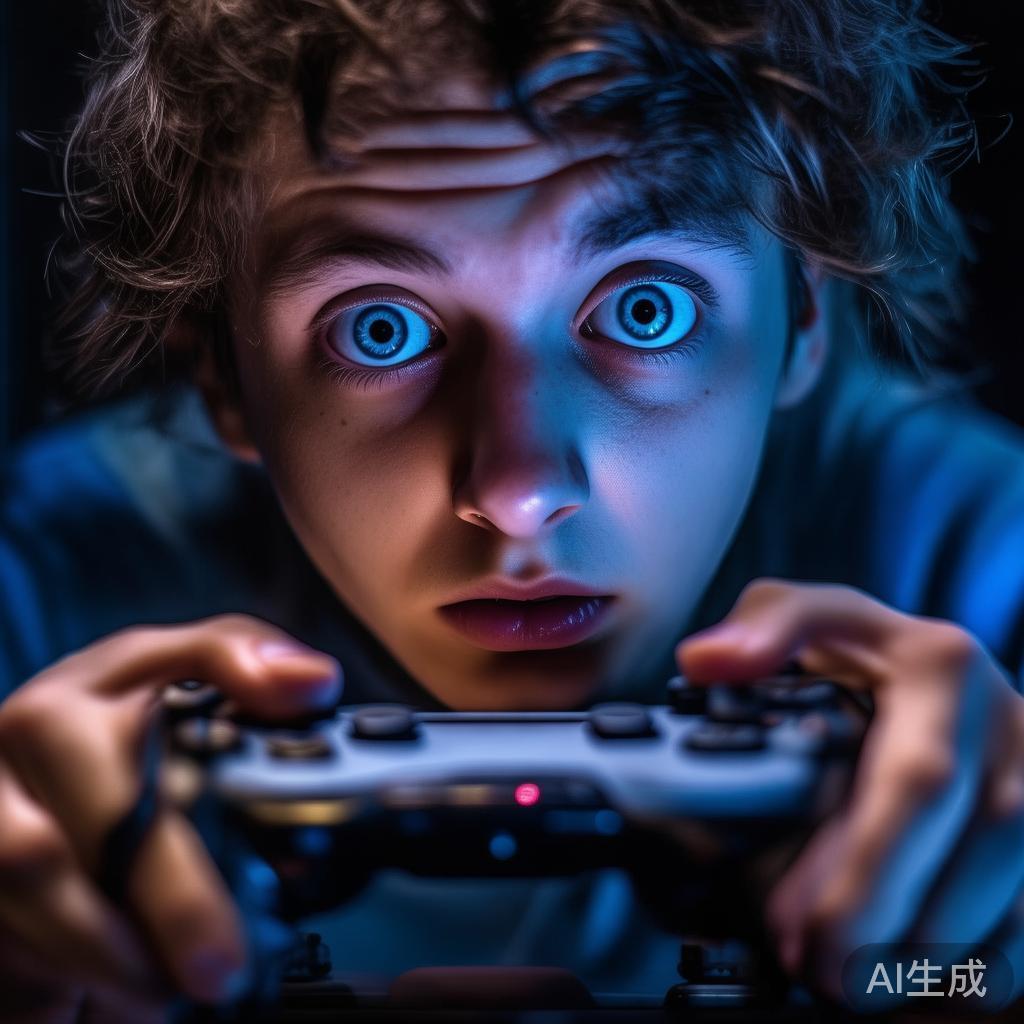 沉迷游戏，失去自我控制
“欲罢不能”是赌博或游戏